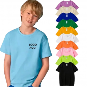 Camiseta Poliéster Infantil 100 % Poliester Gola Careca  Infantil  Tamanhos P ao G